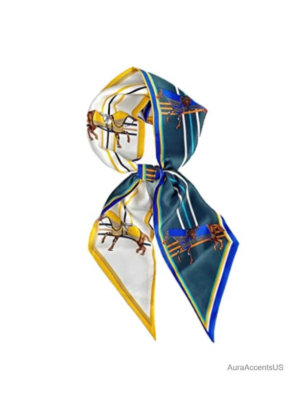 Silky Soft Polyester Fashion Scarf for Women - Headband Hair Scarf Neckerchief